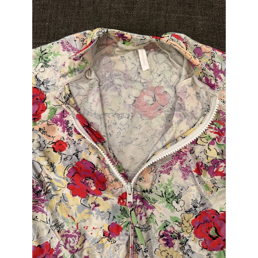 Zimmermann Small Multicolor Floral Long Sleeve Zip One Piece - Picture 5 of 10